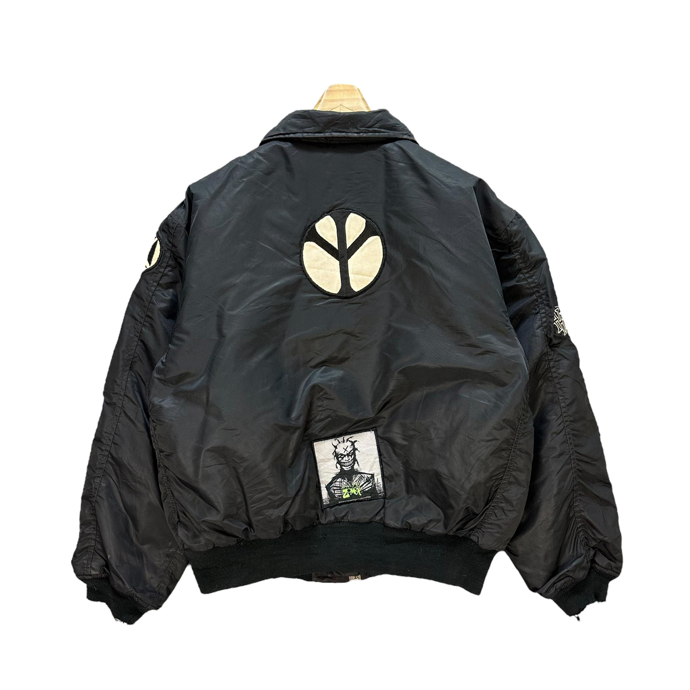 【美品】semoh 23AW 4way Bomber Jacket M Vintage 88' WHITE ZOMBIE Freakazoid Heaven Black Bomber Jacket