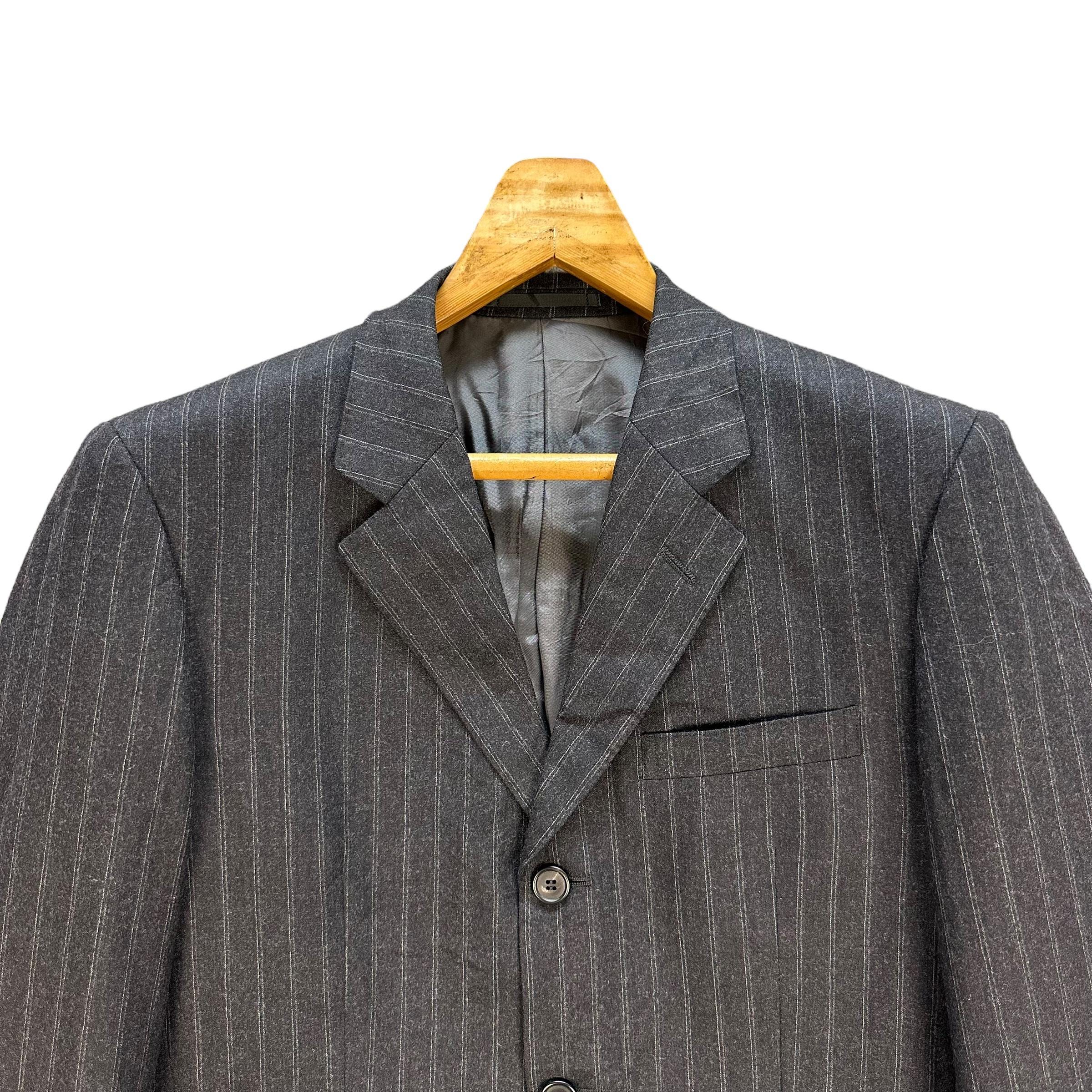 MARGARET HOWELL Striped Suit Jacket Wool Blazer Size M #A60-1374