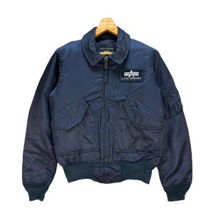 ジャケット・アウター 00s Alpha industries CWU flight jacket Vtg 90s Alpha Industries Jacket Flyers CWU-45/P[N] Mens L