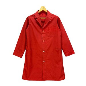 Y2K Vintage COMMONO REPRODUCTS C1 Red Lightweight Overcoat Size S Made in Japan Light Coat Jacket Japanese Brand #A63-1532