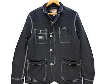 Vintage SHELL Uniform Jacket / Work Jacket / Motorsport / Red