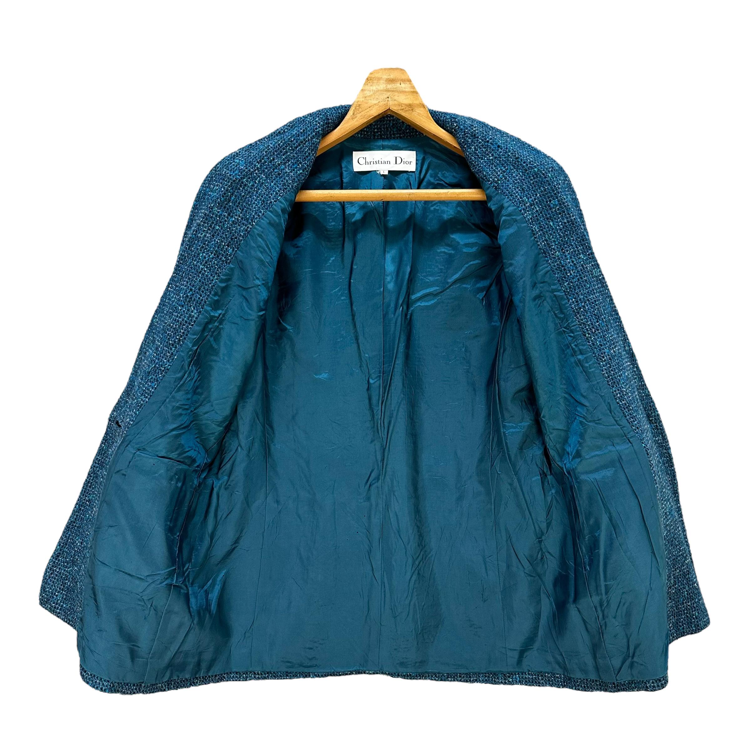 Vintage 90's CHRISTIAN DIOR Wool Jacket Single Button Women's Size