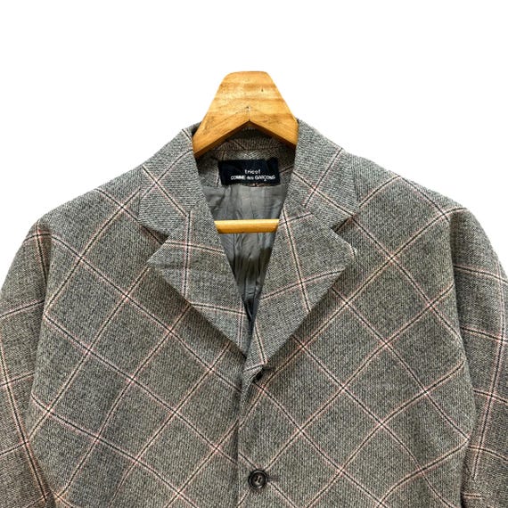 ジャケット・アウター tricot COMME des GARCONS Wool Blouson Comme des Garçons Homme Plus SS96 Boiled Wool Zip Blouson – HUIBEN
