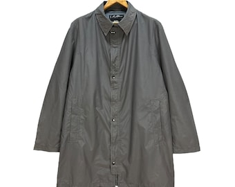 Vintage HUGO BOSS Hooded Light Coat Jacket Size 52 Overcoat #A59-1362
