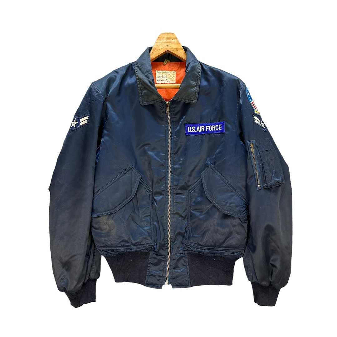 Vintage MA1 Flight Jacket: US Air Force TOMCAT Patches, Men's Size