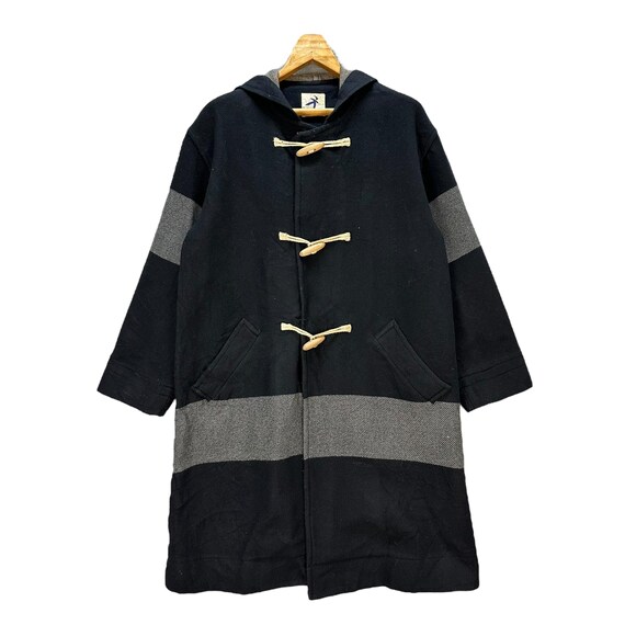 【HAI SPORTING GEAR】ビンテージ　ダッフルコート【M】ロング　毛 ヴィンテージ イッセイミヤケ HAI SPORTING GEAR 日本製 ウール