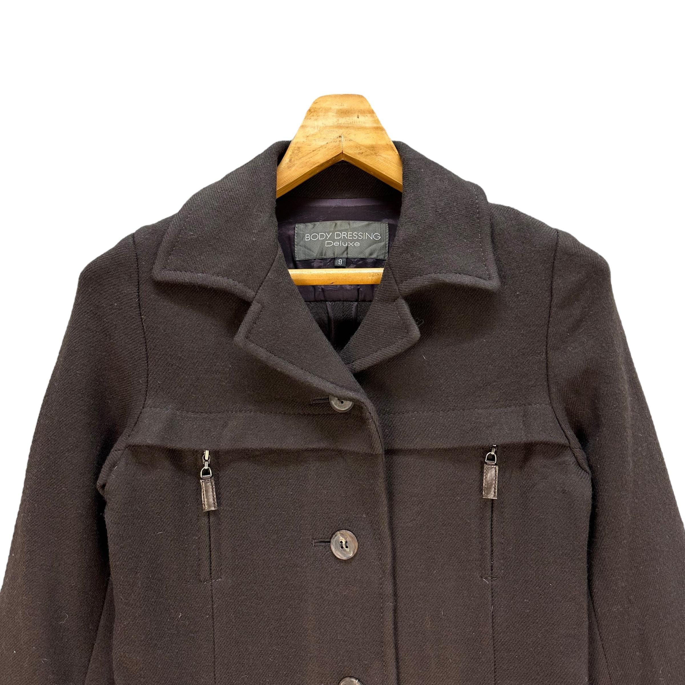 Vintage 90s Wool Coat: BODY DRESSING DELUXE Japanese Overcoat
