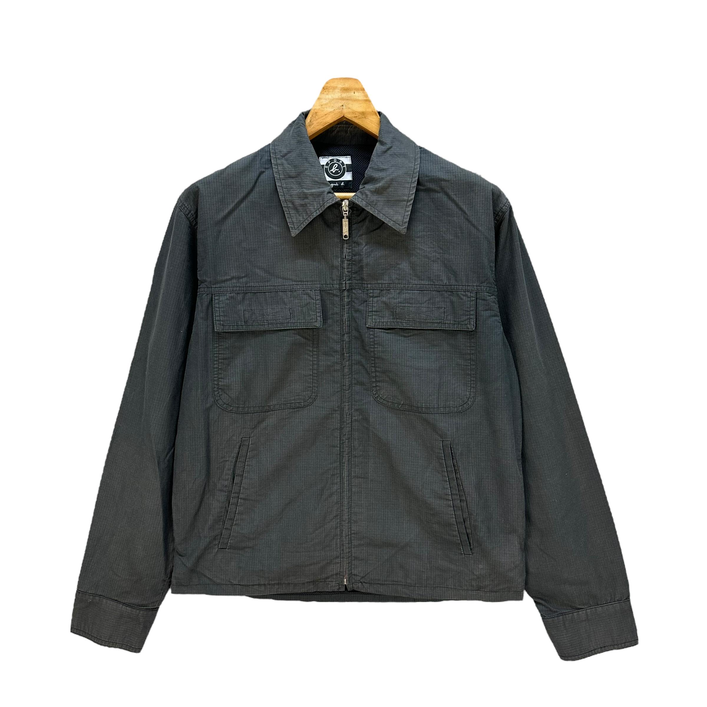 Vintage 90's Agnes B. Sport Collared Cotton Casual Jacket