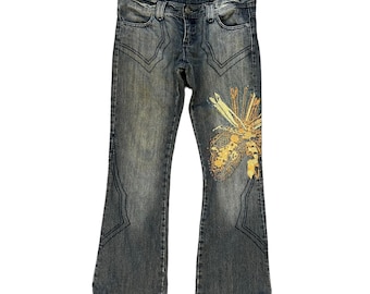 Vintage Tornado Mart Embroidered Jeans - Japanese Denim (W33)
