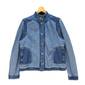 Vintage Japanese Brand Jean Jacket Nice Design Women's Size