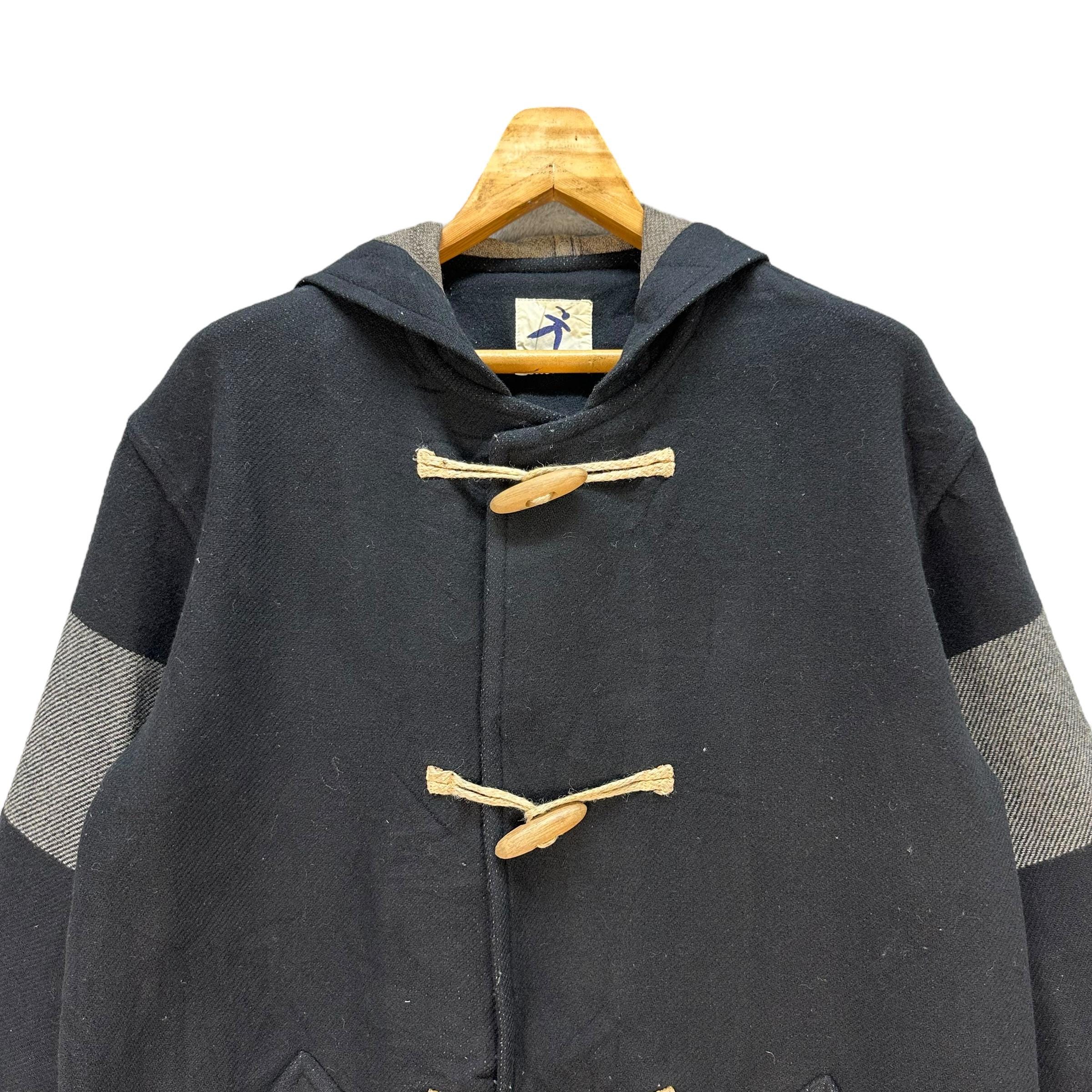 【HAI SPORTING GEAR】ビンテージ　ダッフルコート【M】ロング　毛 ヴィンテージ イッセイミヤケ HAI SPORTING GEAR 日本製 ウール