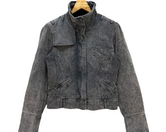 Vintage NORI Double Layer Hoodie Corduroy Jacket Women's Size XL