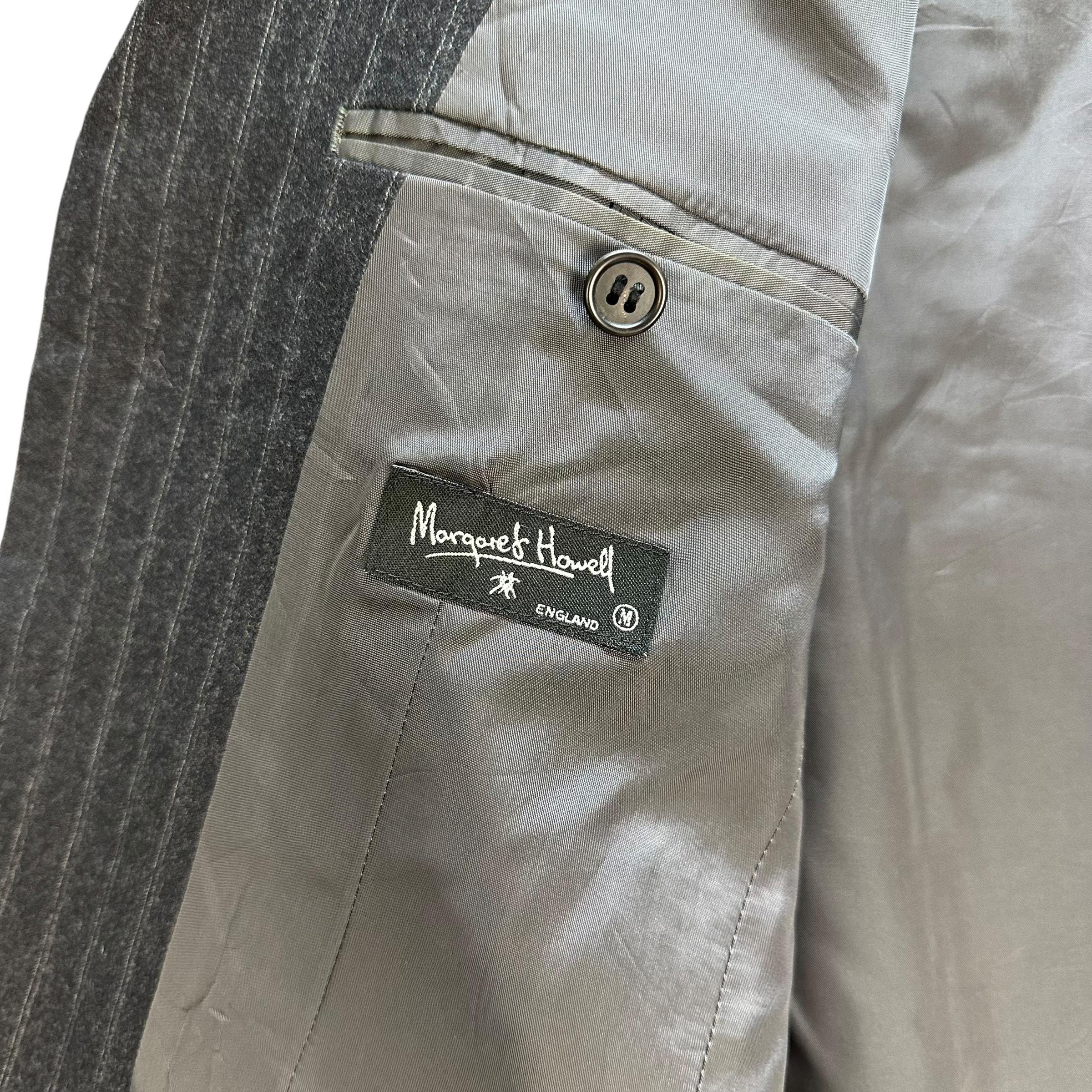 MARGARET HOWELL Striped Suit Jacket Wool Blazer Size M #A60-1374