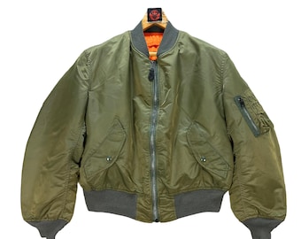 Vintage Alpha Industries MA-1 Flight Jacket Made in USA - Etsy