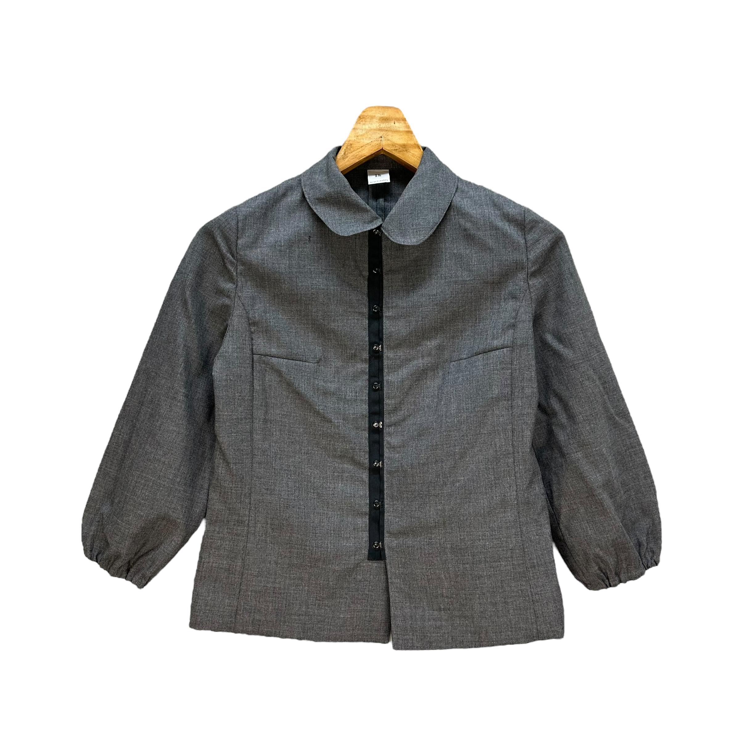 r*i様 1994AW I.S. by sunao kuwahara Vintage 90s I.S. Sunao Kuawahara Shirt Jacket: Snap Button, Made