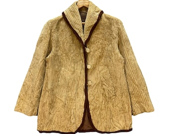 Vintage Romeo Gigli Corduroy Jacket: Designer Made in Japan, Size M