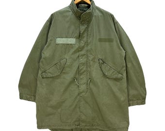 Vintage 1980s Medium M65 Fishtail Parka Extreme Cold Weather