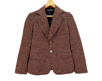 Vintage Junya Watanabe Tweed Blazer: Chaqueta Comme des Garçons, Talla S