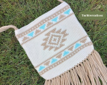 Southwestern Plains Bag- Crochet PDF Pattern Digital Download