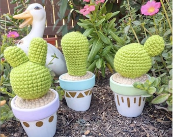 The Friendly Cacti- PDF Digital Crochet Pattern