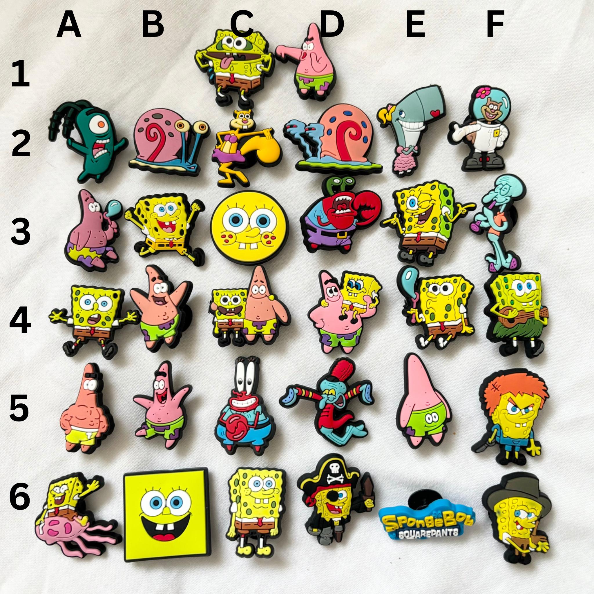 spongebob croc charms