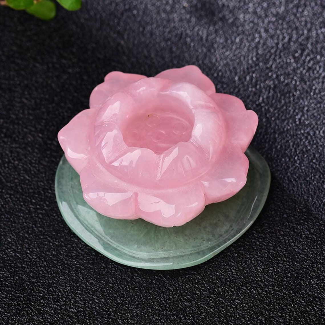 Rose Quartz Rose Flower Pink Quartz Love Stone Deep Rich - Etsy