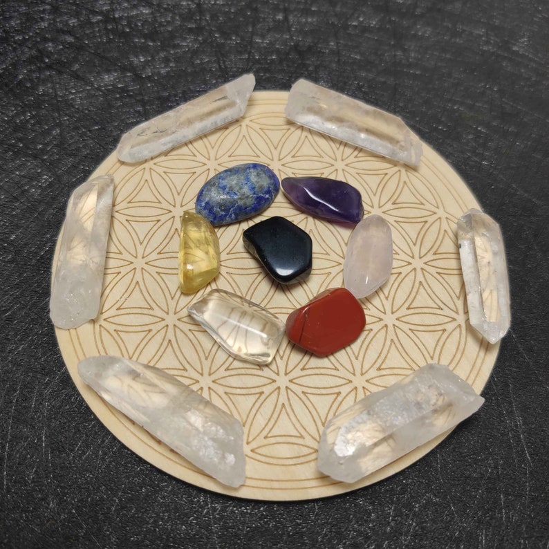 Chakra Crystals Set Natural Cystals Set Personalized Crystal Crystals Gift Beginners Crystal Set Healing Crystal Gemstones Gems