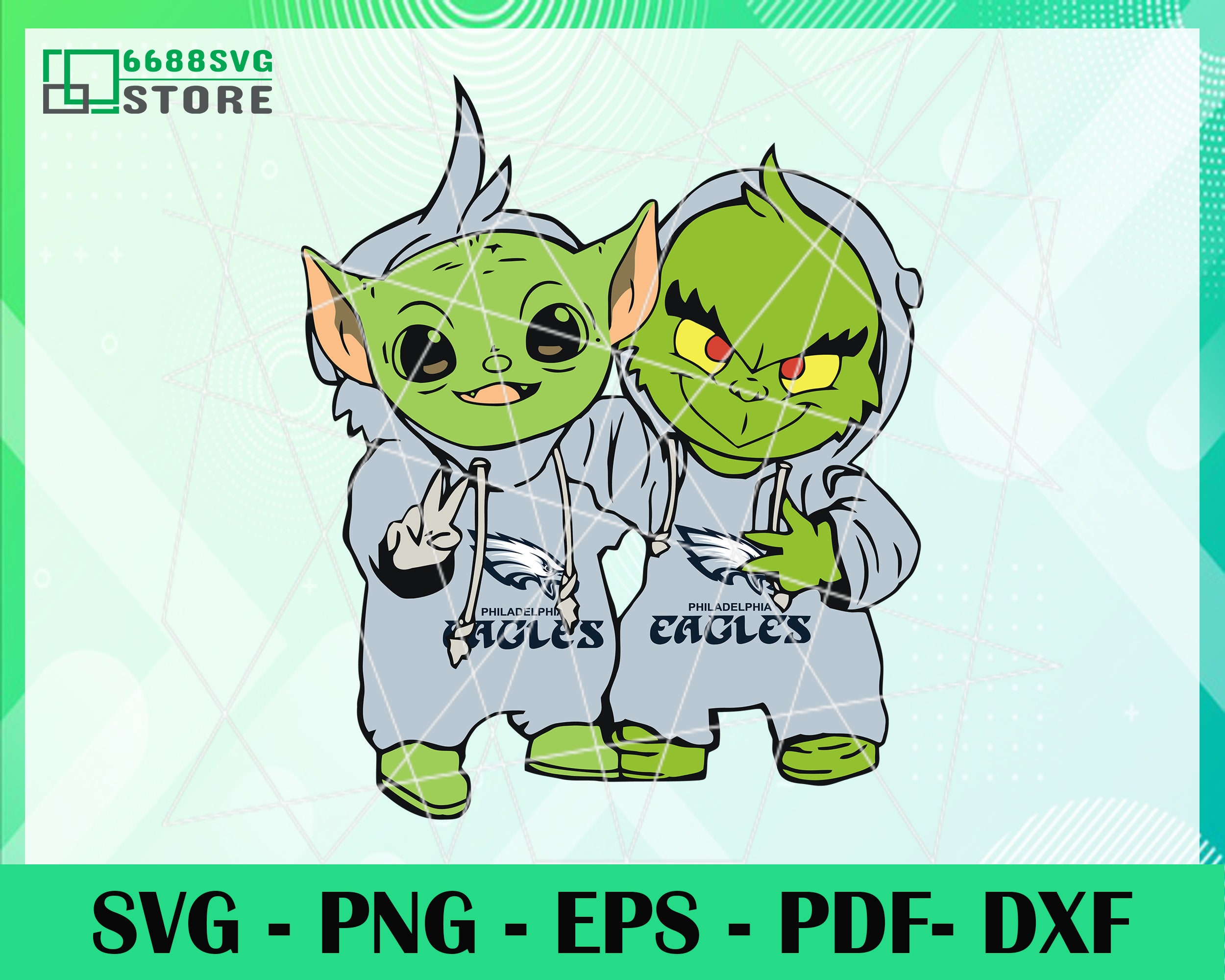 Download Baby Yoda und Grinch Philadelphia Eagles Svg Philadelphia ...