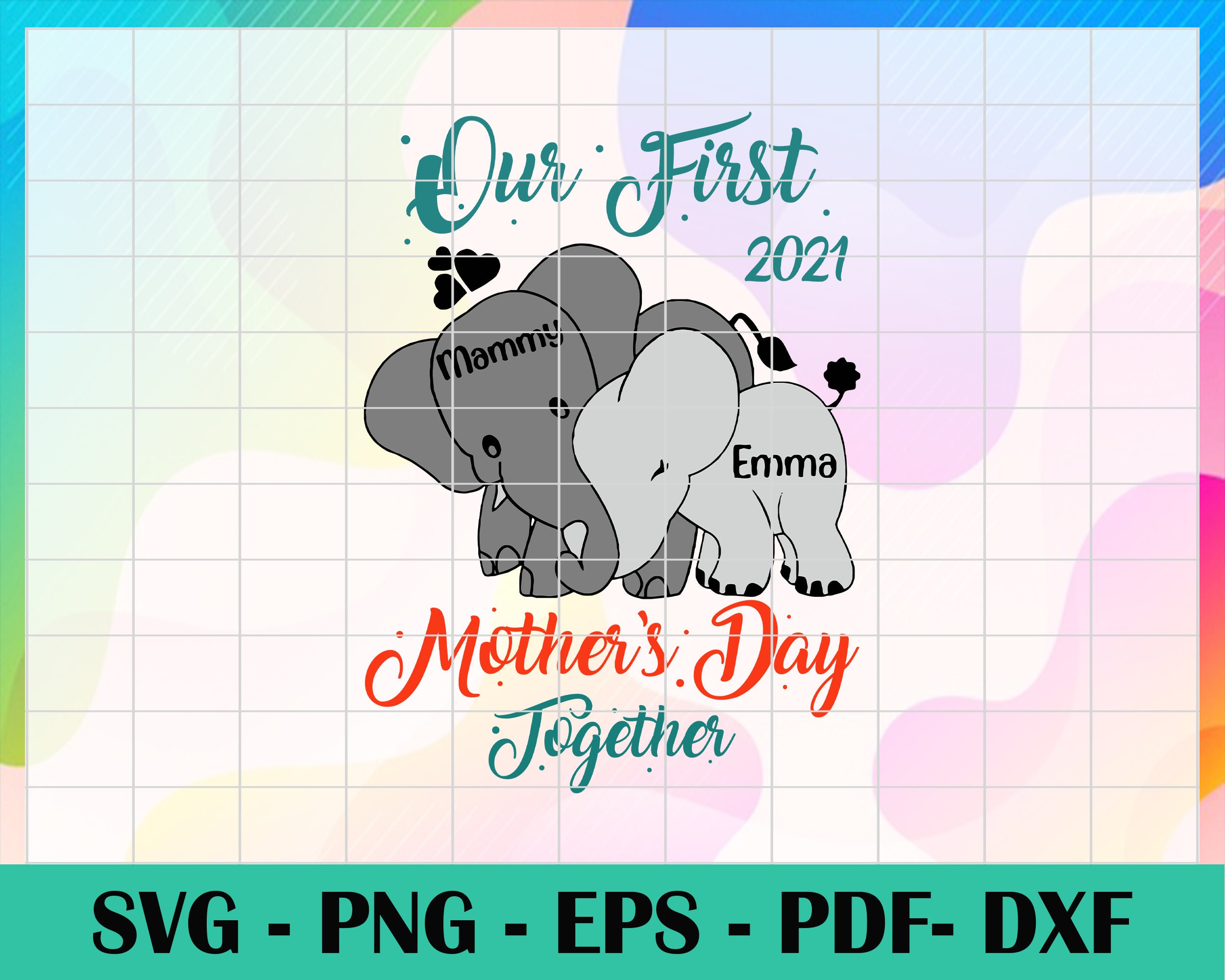 Our first mothers day together 2021 svg mothers day svg | Etsy