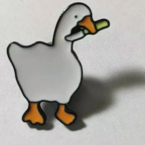 Untitled Goose Game Metal Enamel Pin Knife meme Honk Be Goose Do crimes!