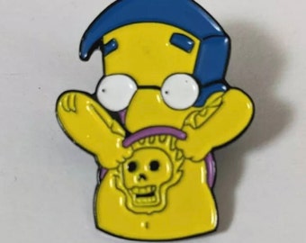 The Simpsons Milhouse Tattoo Enamel Pin