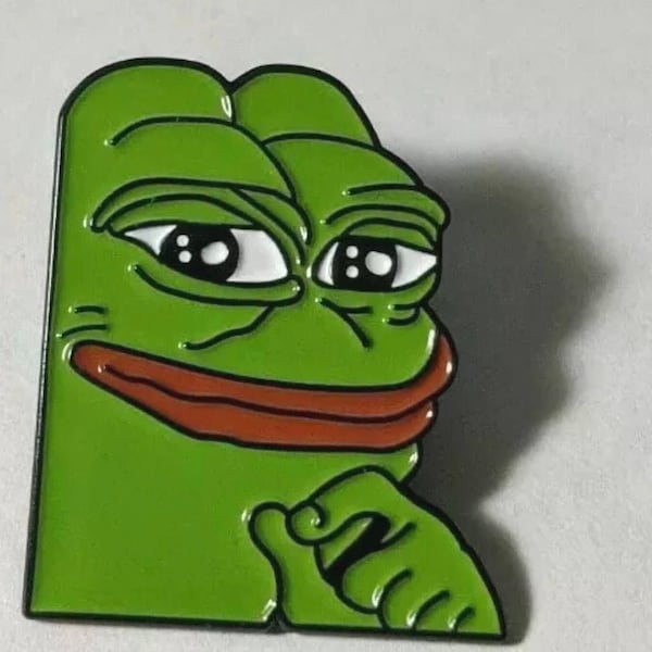 Pepe The Frog Clever Cute Lapel Enamel Meme Pin Badge Brooch Retro