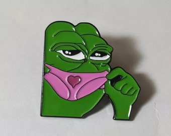 Pepe De Panty Lade Sniffer Revers Emaille Meme Pin Badge Broche