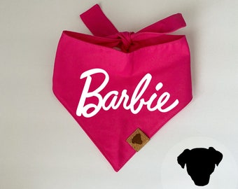 Personalized Barbie Tie On Pet Bandana