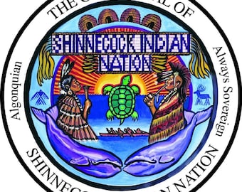 Great Seal of The Shinnecock Indian Nation Self-adhesive Vinyl Decal