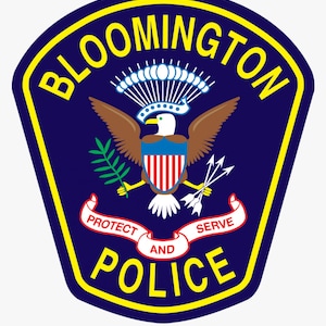Bloomington, Indiana Police Self-Adhesive Decal (Contour Cut)