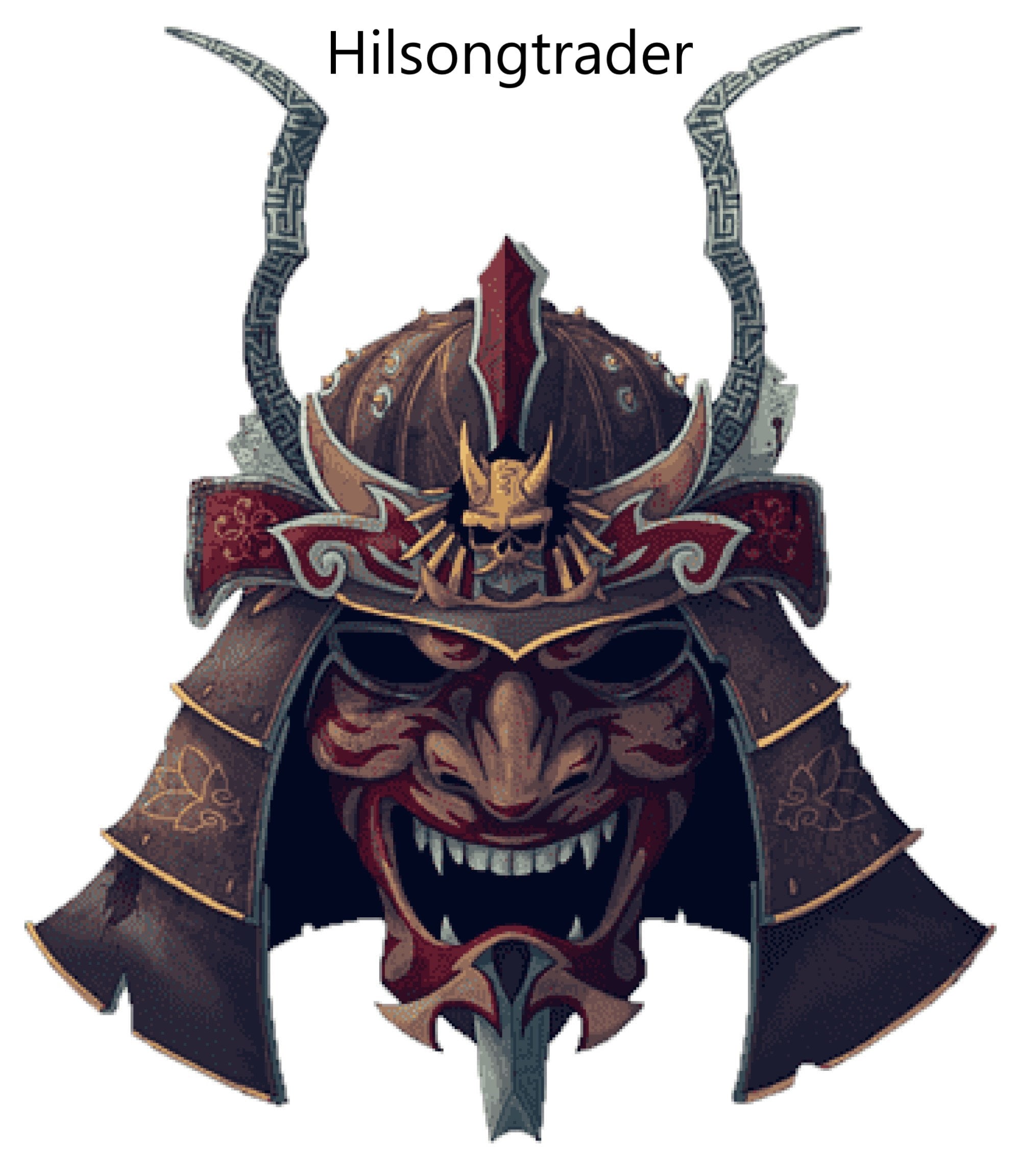 Samurai Hannya Demon Oni Mask Selfadhesive Decal SAM003 Etsy