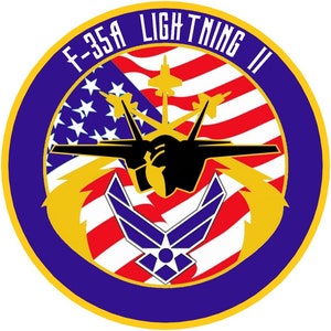 F-35A Lightning II Self-Adhesive Decal (Contour Cut)