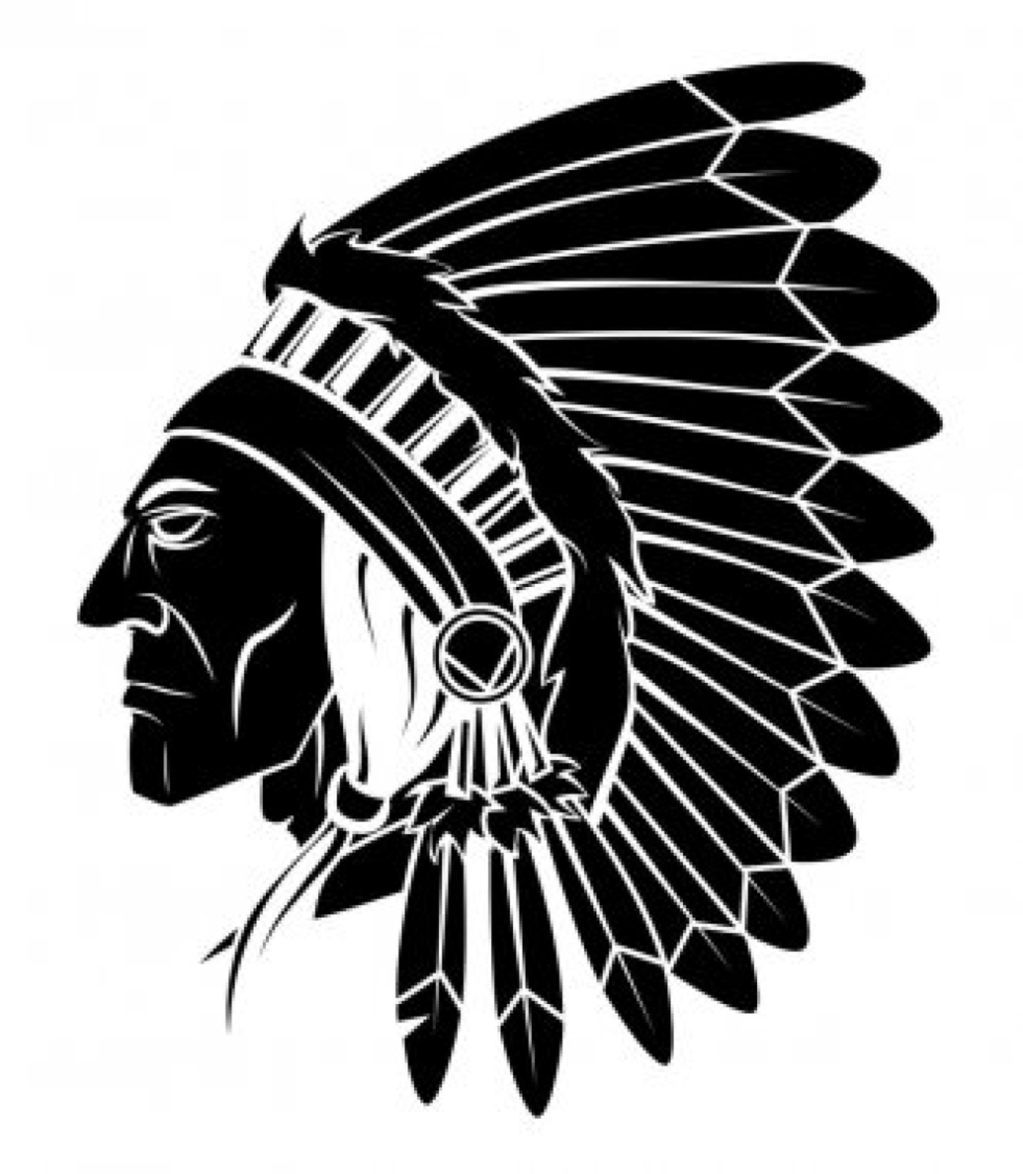 AratikDesigns SA1781 - Vinilo adhesivo decorativo para pared, diseño de  cabeza tribal india, cherokee, navajo, apache, niña, guardería