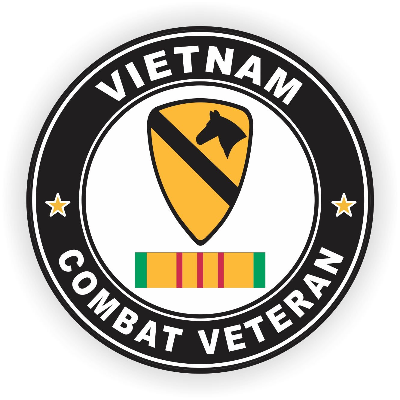 Vetnam War Combat Veteran De Cut Vnyl Decal Stcker - Etsy