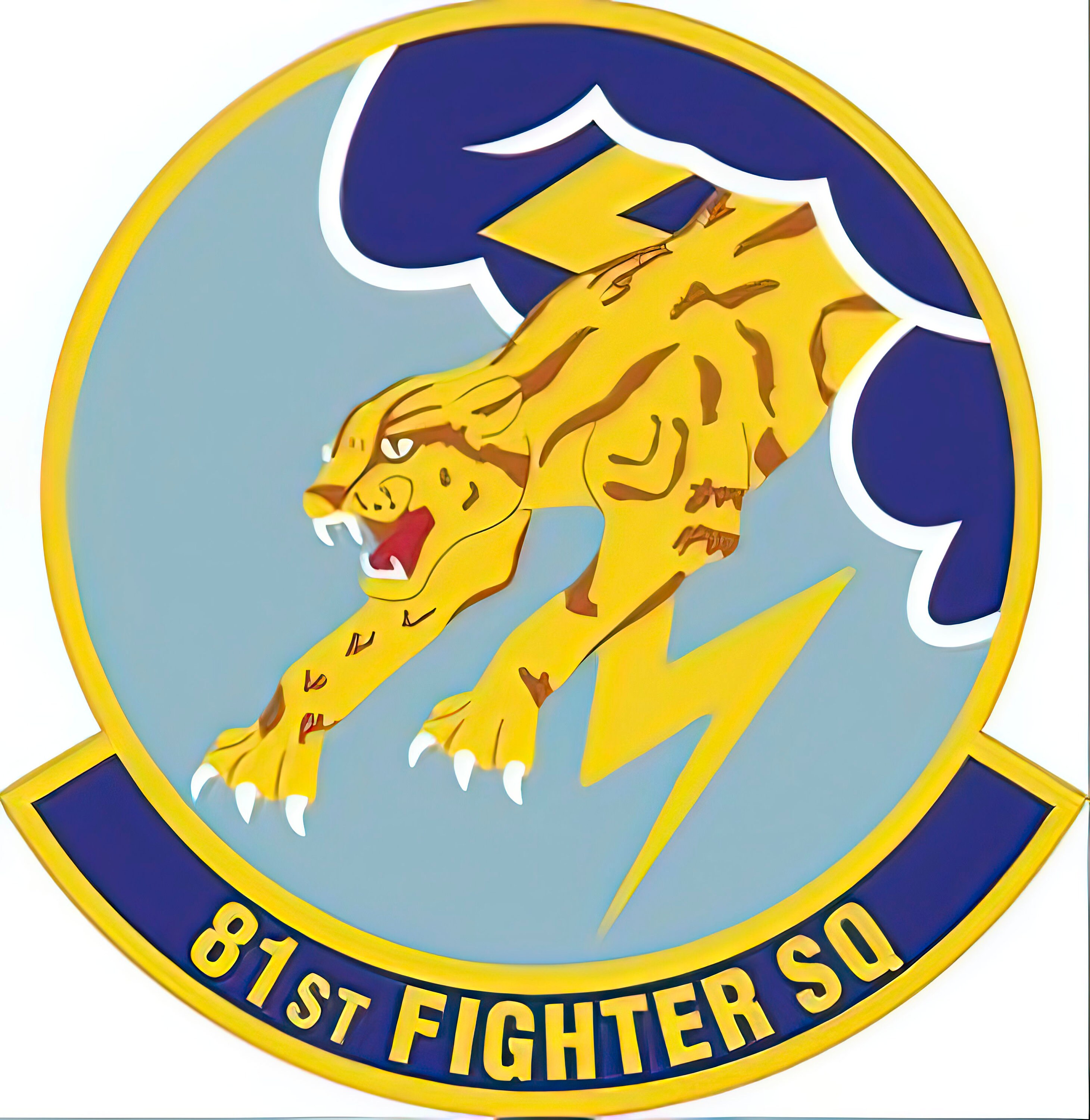 USAF 81st Fighter Squadron Self-adhesive Decal (contour Cut) - Etsy