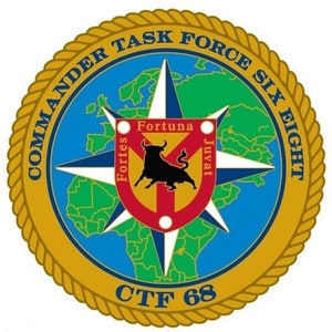 Commander Task Force 68 Self-Adhesive Decal (Contour Cut)