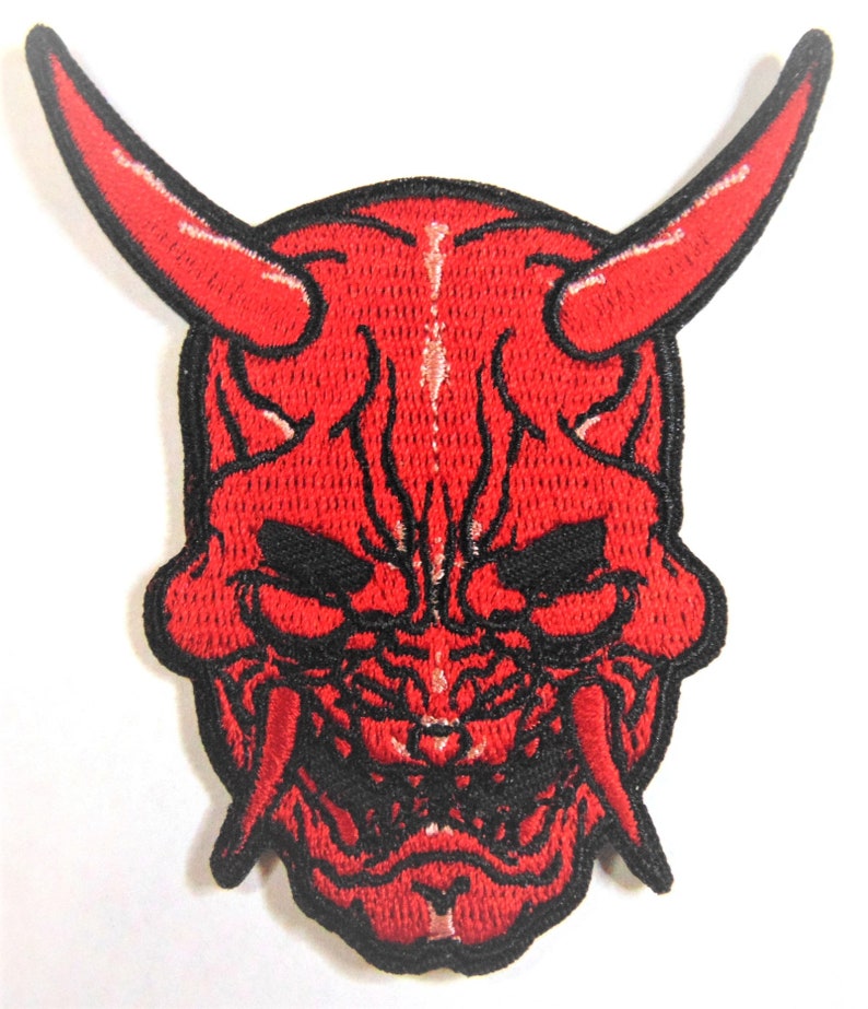 Маска Hannya демон киберпанк