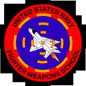 US Navy Fighter Weapons School Self-Adhesive Decal (Contour Cut)
