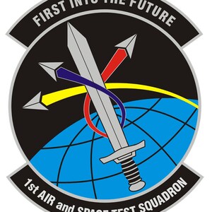 USAF 1st Air and Space Test Squadron Self-adhesive Vinyl Decal