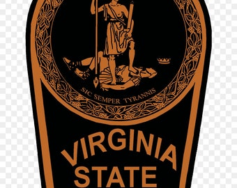 Virginia State Police Self-Adhesive Decal (Contour Cut)