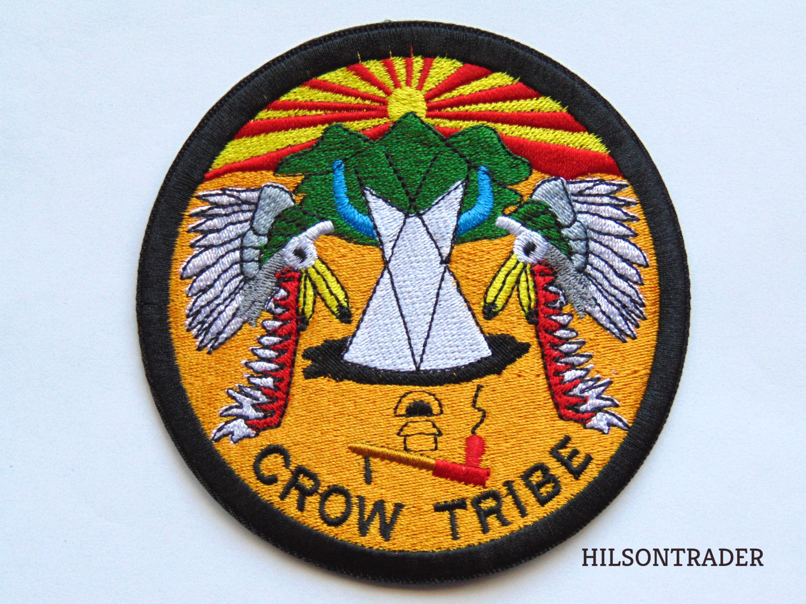 Crow Indian Tribe Patch native American Pride Etsy