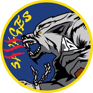 USAF 16th Test Squadron Self-Adhesive Decal (Contour Cut)