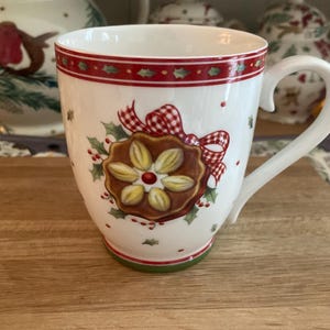 Vintage Villeroy & Boch Christmas Winter Bakery Delight MUG *rare* porcelain cup circa 2000&#39;s Limited edition