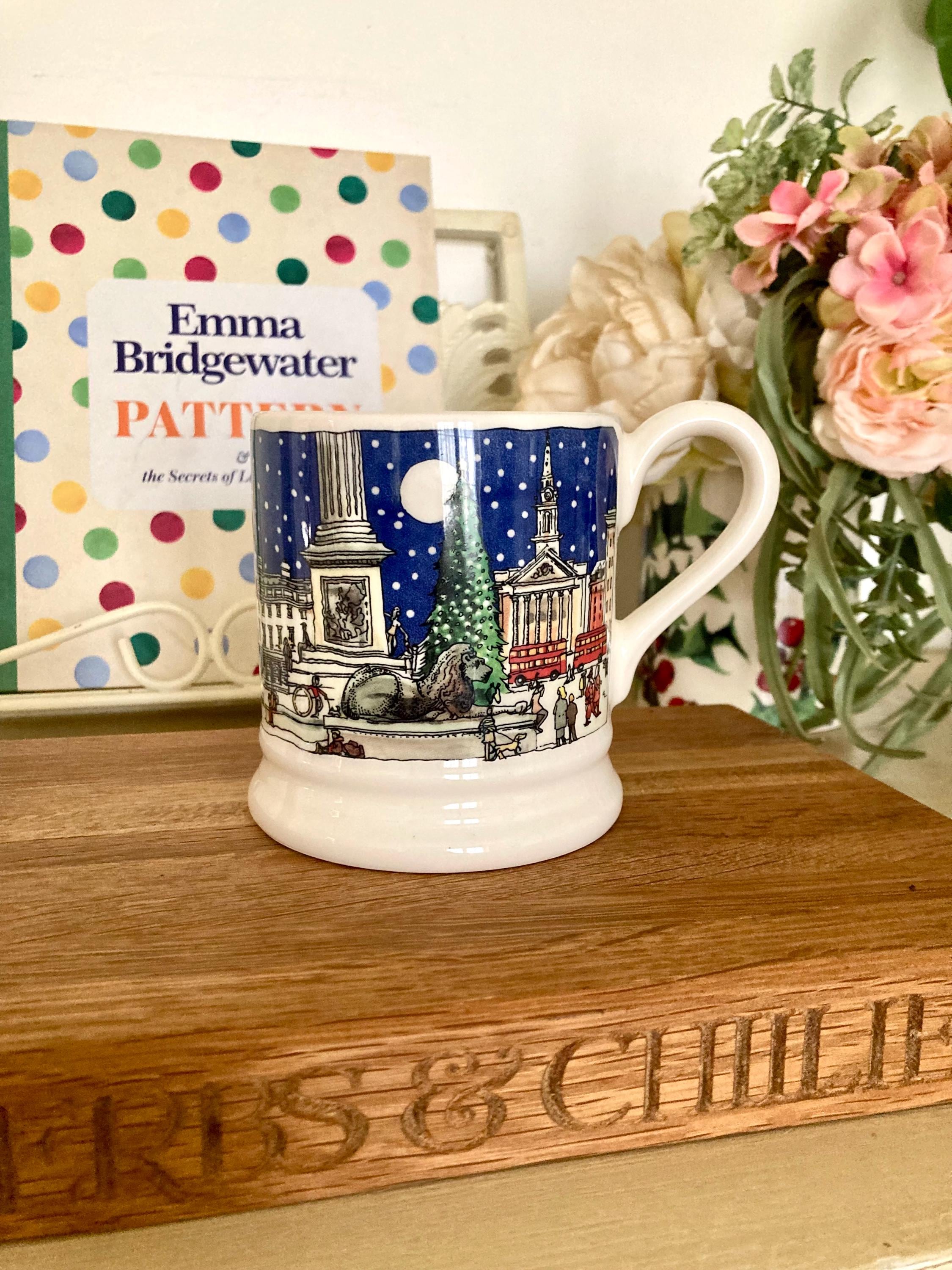 Emma Bridgewater Tazza In Ceramica Blu 300ml – Fatta A Mano In Inghilterra